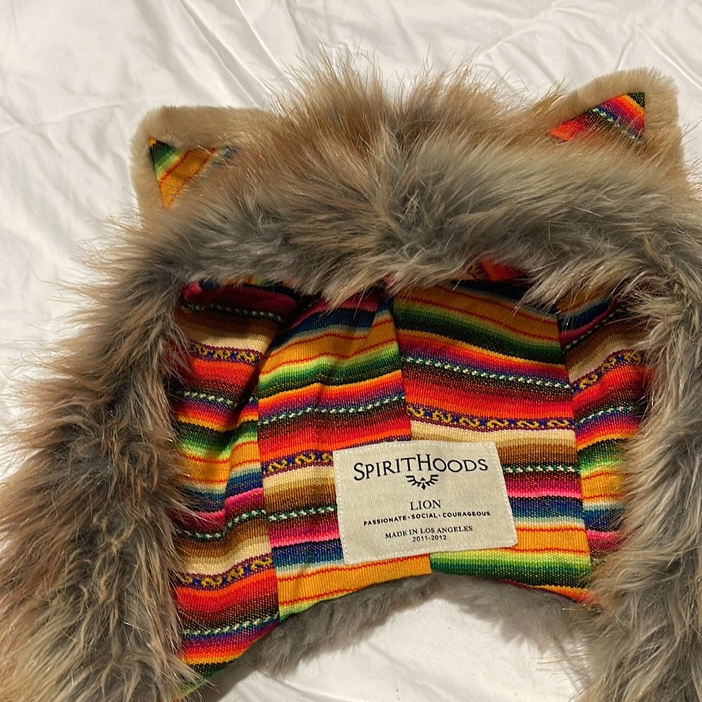 SPIRITHOODS The Lion Hood with Tribal Lining *NEW* - RARE HTF SOLD OUT! - Picture 7 of 10
